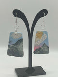 Handcrafted Mountain Sunset Earrings 🏔️🌅✨