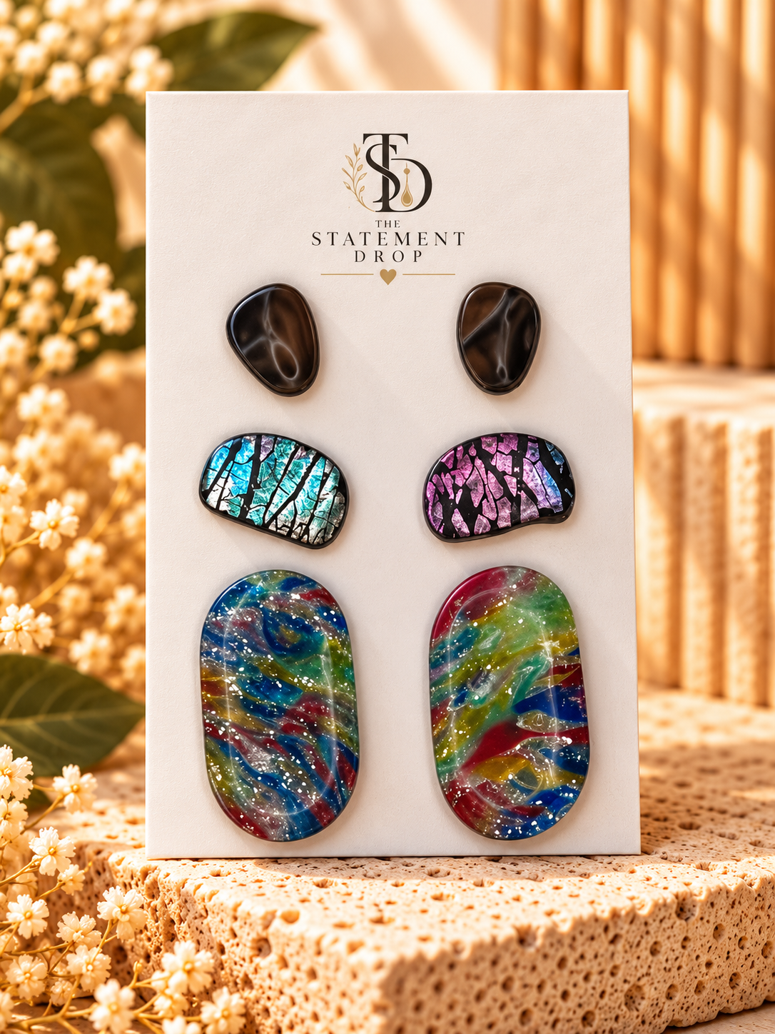 Trio of Studs. A little different. A little bold. Completely unique.