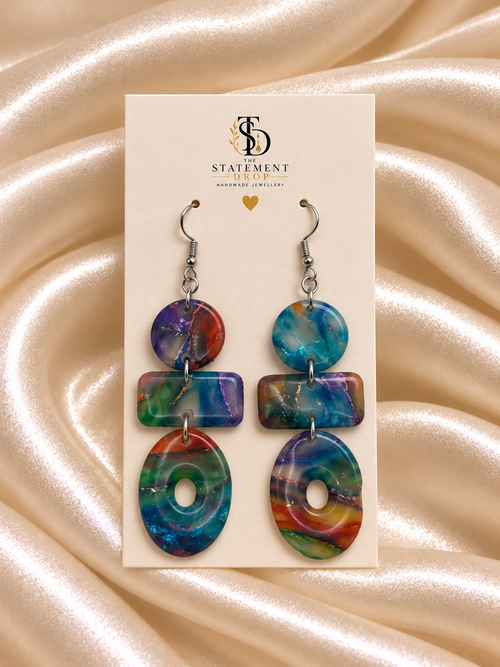 Amber Aura Handmade Statement Earrings | The Statement Drop