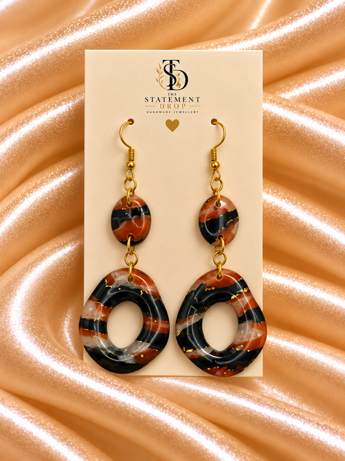 Amber Aura Handmade Statement Earrings | The Statement Drop