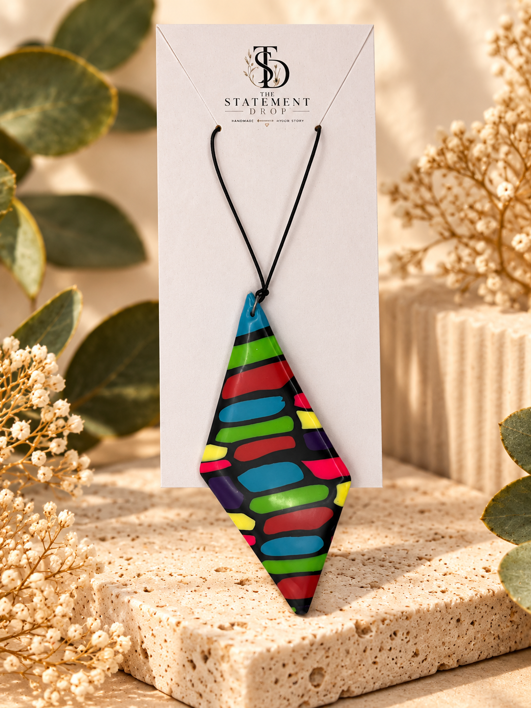 Colour Pop – Statement Pendant Necklace