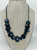 Ocean Marble Necklace – Polymer Clay Beads