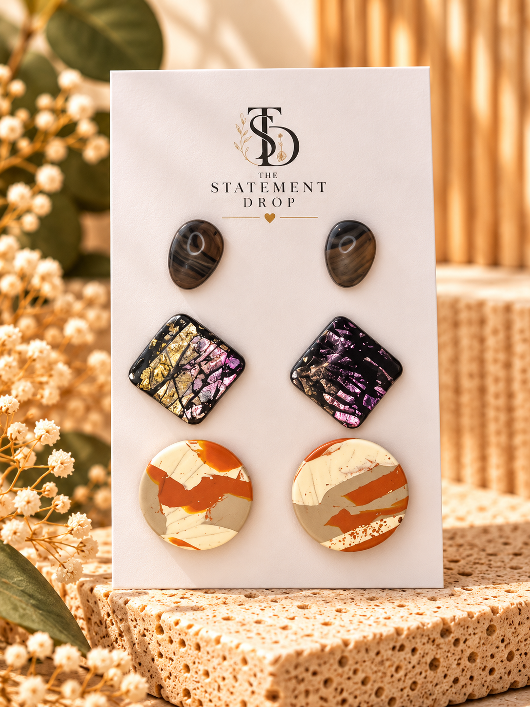 Trio of Studs - A little different. A little bold. Completely unique.